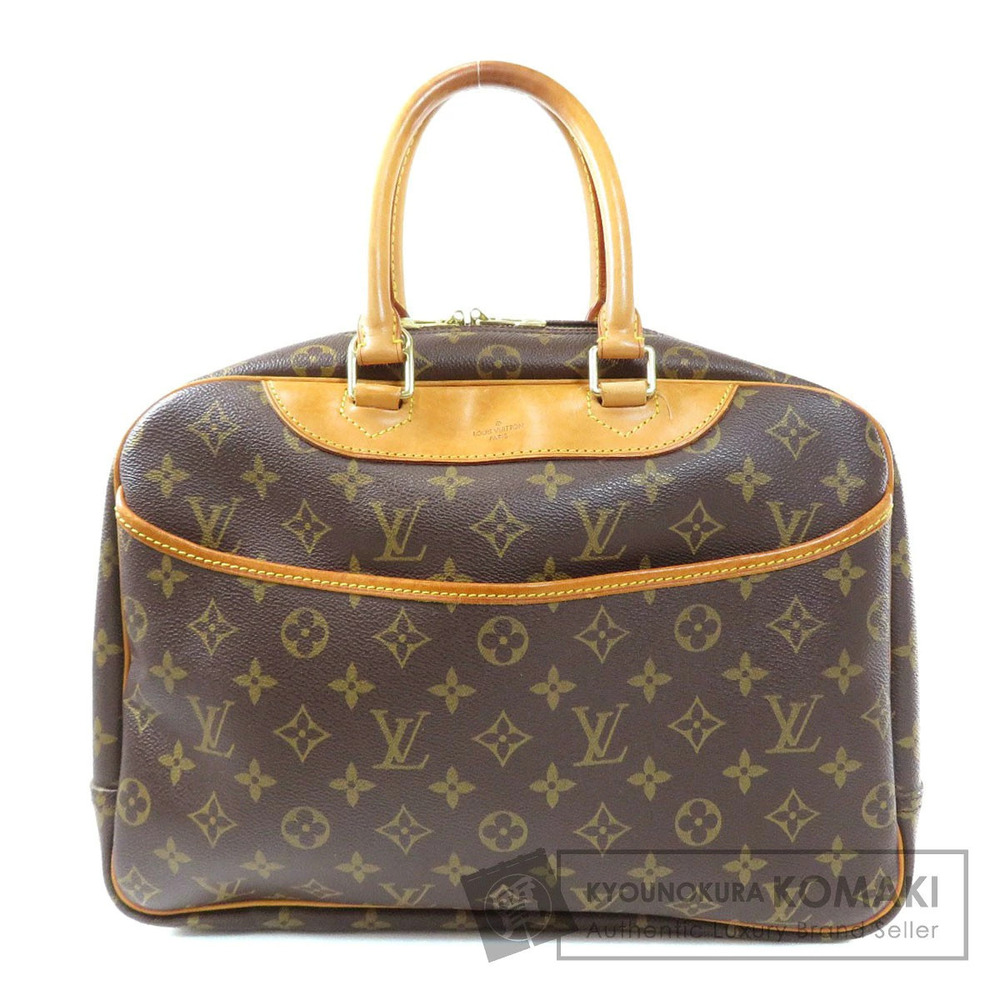 Louis Vuitton Deauville Top Handle Bag Monogram Canvas Brown